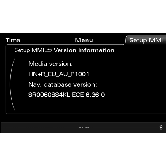 Mise à jour de la carte et du firmware navigation Audi MMI 3G Plus 6.36.0, Europe 2023 8R0060884KL