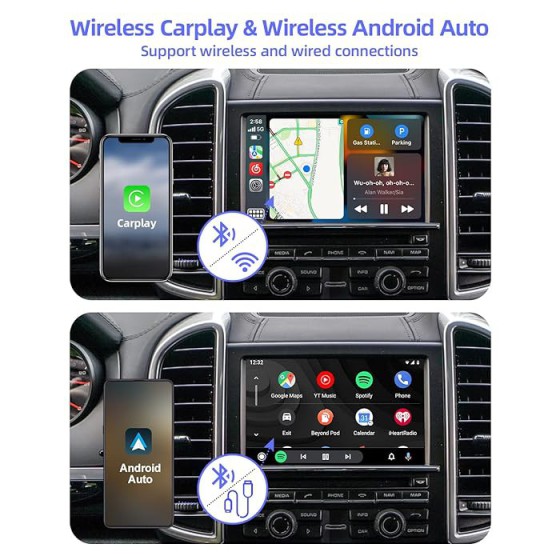 Porsche PCM 3.1 Decoder Carplay  Decoder Carplay Android Auto Wireless