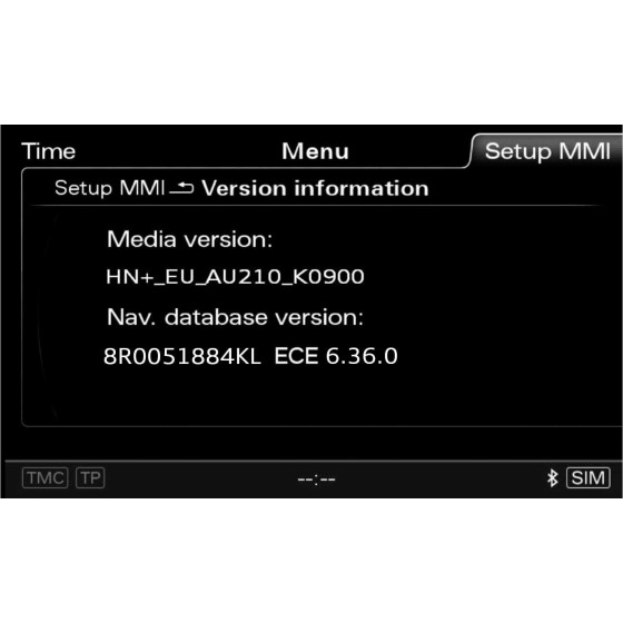 Audi A1 MMI 3G Plus HN+_EU_AU210_K0900 Europe Software