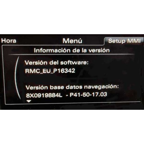 Audi MMI RMC P16342 Europe Software 8X0906961AD