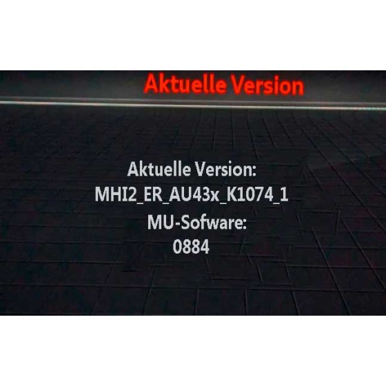 Audi TT MIB2 MHI2_ER_AU43x_K1074_1 Europe Software