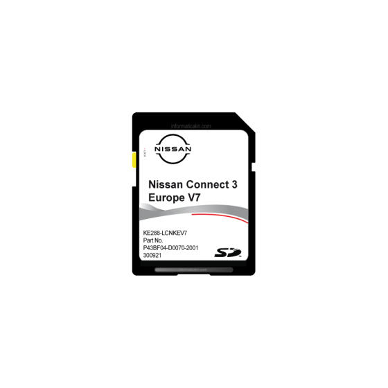 NISSAN CONNECT LCN3 OEM Sd card V7 Europe 2022