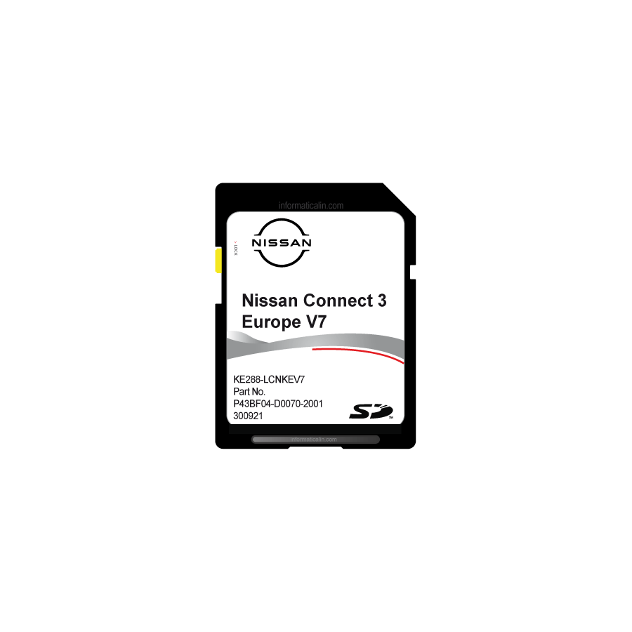 NISSAN CONNECT LCN3 OEM Sd card V7 Europe 2022