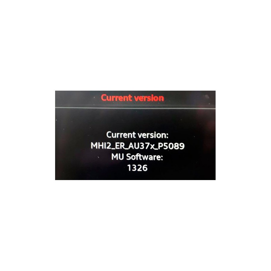 Audi A3 / S3 / RS3 MIB2 MHI2_ER_AU37x_P5089_MU1326 Software update