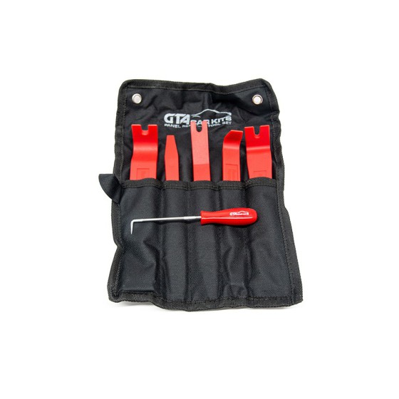 Professional Grade Panel Removal Tool Set with a Hook - 6 tools