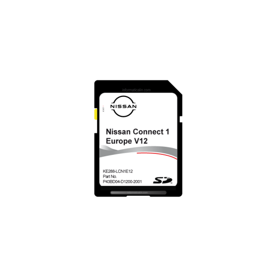 NISSAN CONNECT LCN1  Sd card V12 Europe