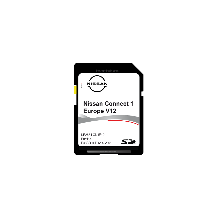 NISSAN CONNECT LCN1  Sd card V12 Europe