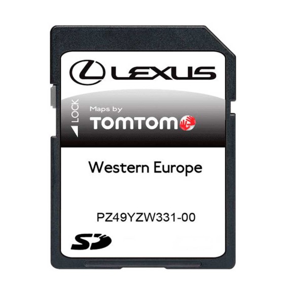 Lexus MoveON Navigation Map OEM Sd card Europe 2024-2025