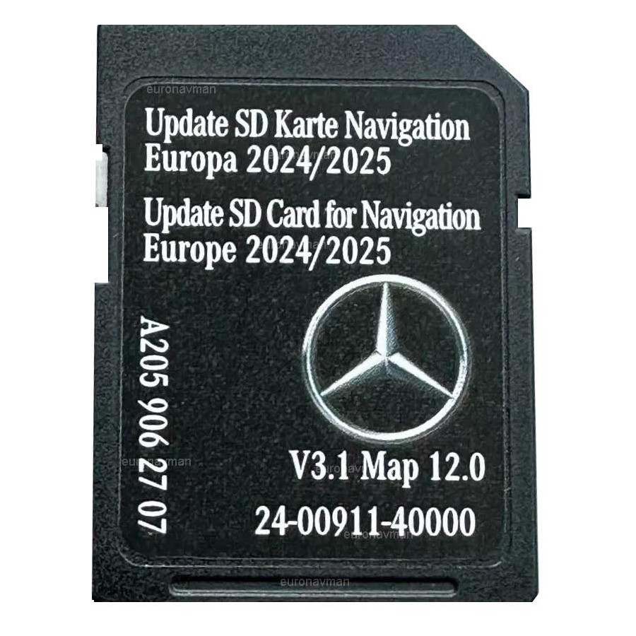 Mercedes Benz A2059062707 SD Card Europe 2025 Audio 20 CD Ntg5.5