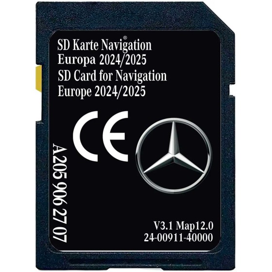 Mercedes-Benz NTG5.5 Audio 20 OEM Sd Card V12 Europe 2024-2025