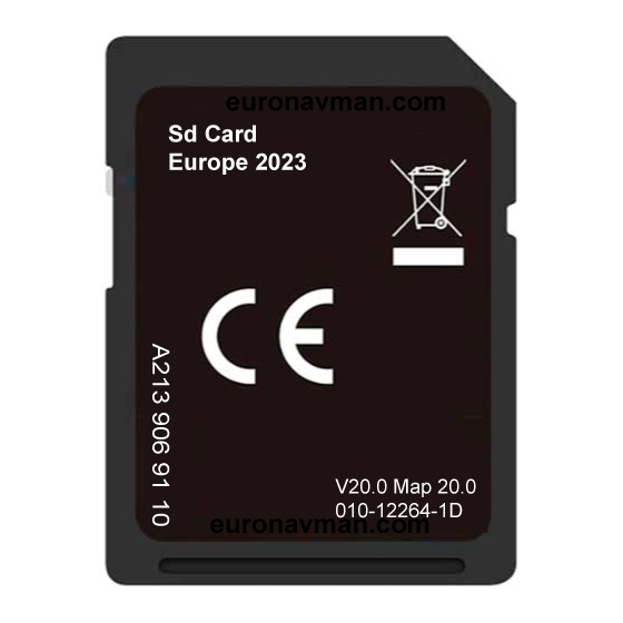 NTG5 Star 2 OEM Sd card Garmin Map Pilot V20 Europe 2023 A2139069110