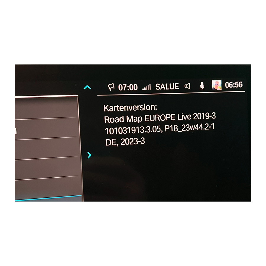 Mise à jour des cartes de navigation BMW Road LIVE MGU Europe Map Update 2025-4
