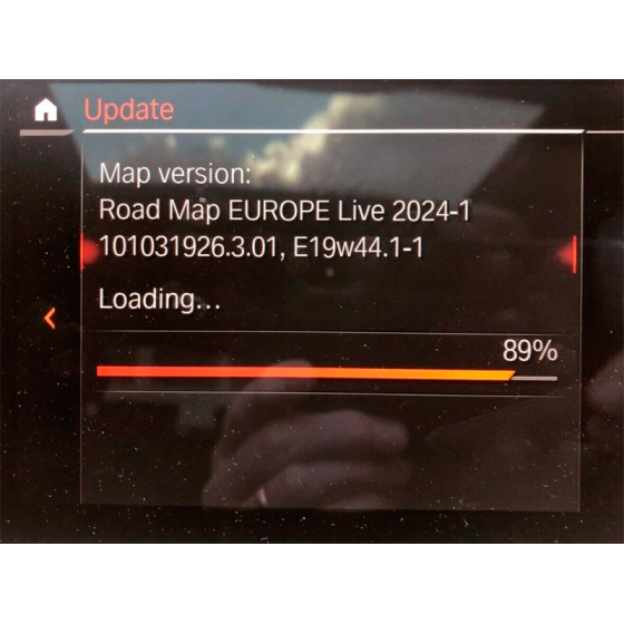 Mise à jour des cartes de navigation BMW Road LIVE MGU Europe Map Update 2025-4