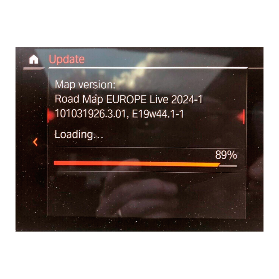 Mise à jour des cartes de navigation BMW Road LIVE MGU Europe Map Update 2025-4