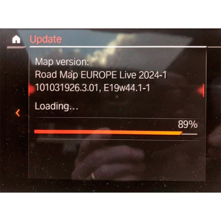 Mise à jour des cartes de navigation BMW Road LIVE MGU Europe Map Update 2026-3