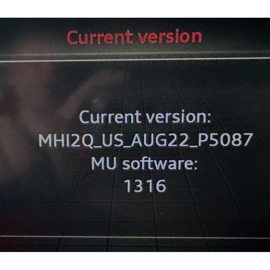 MHI2Q_US_AUG22_P5087_MU1316 Audi A4-A5-Q5-Q7 MIB2 USA - Canada - Mexico Software