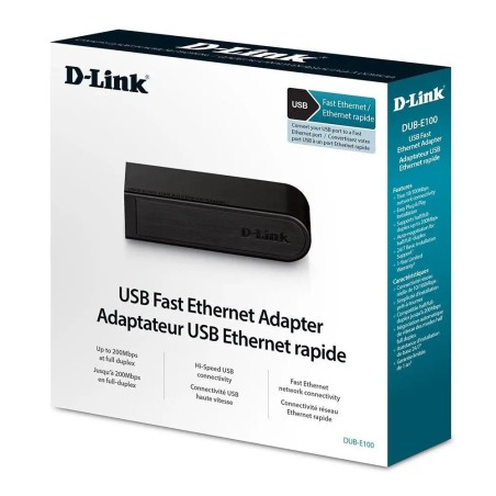 D-Link USB 2.0 Fast Ethernet Adapter DUB-e100 LAN 10100Mbps