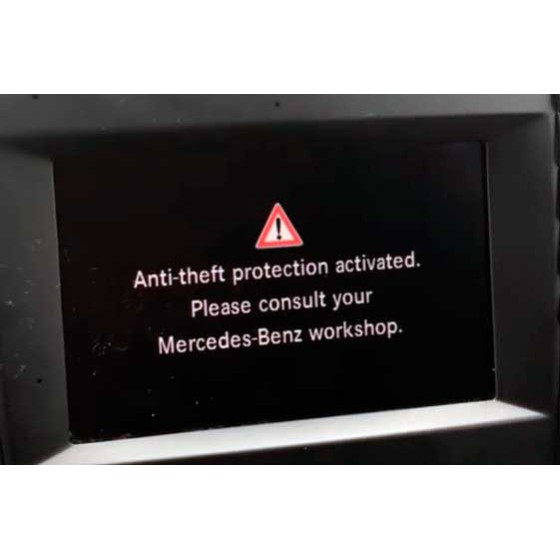 Codice PIN per lo sblocco dell'autoradio antifurto Mercedes Benz, codice di protezione antifurto, protezione antifurto Mercedes