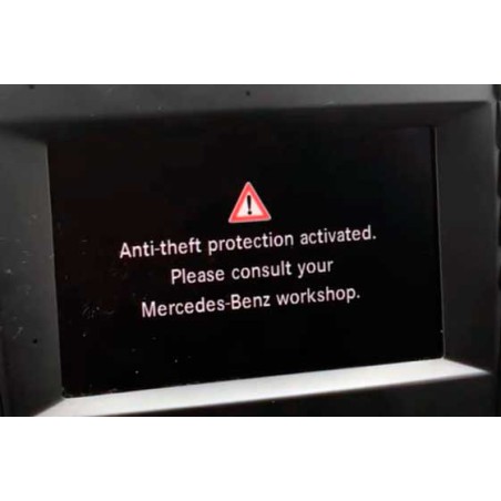PIN Code Unlocking Anti-Theft Radio Mercedes Benz, Theft protection code, Mercedes anti-theft protection activated