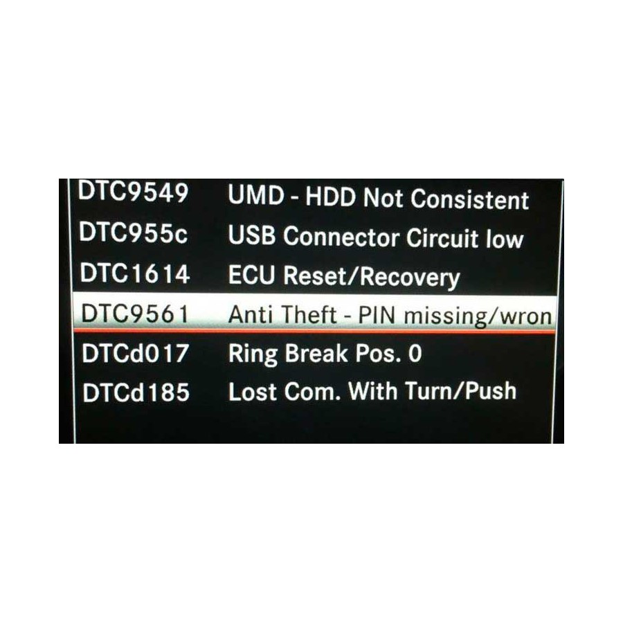 Diebstahlsicherer PIN-Code zum Entsperren des Radios