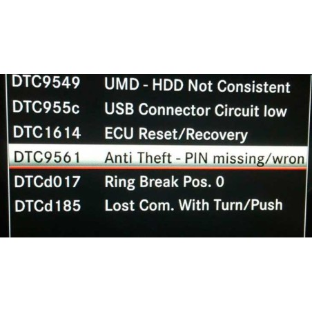 Anti-theft radio PIN code for unlocking