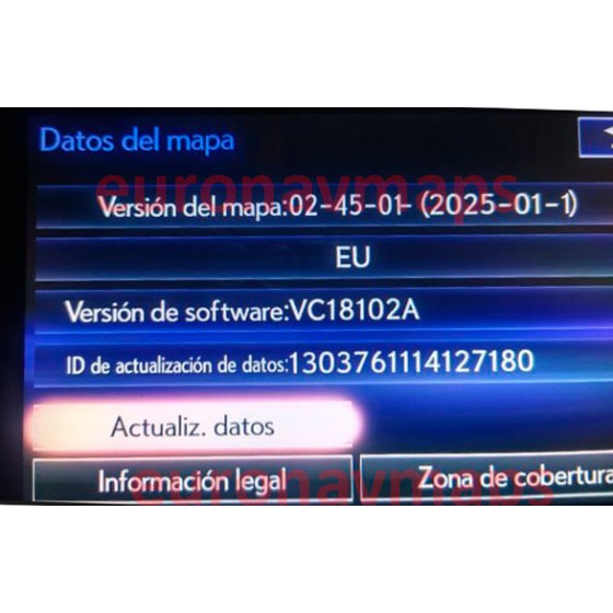 Lexus GEN 8-GEN 9 Navigation USB map Europa 2025-2026 v1