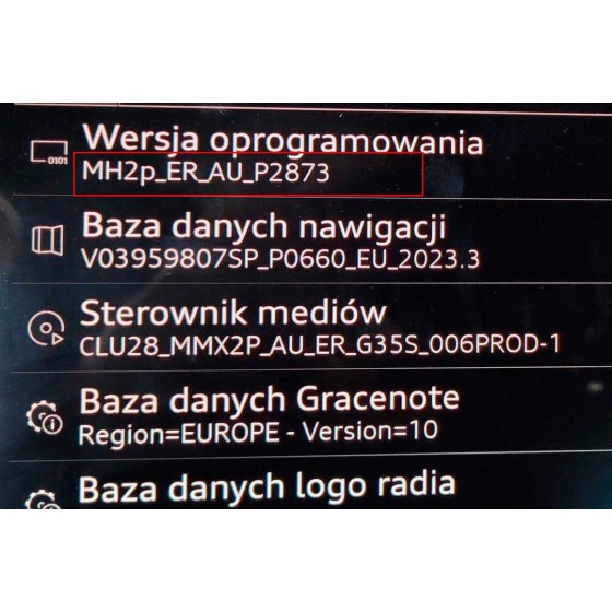 Audi MMI Touch Alpine MH2p Firmware Update MH2p_US_AU_P2873