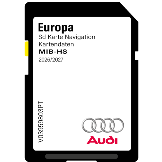 Audi MHS2 Scale MIB-HS Sd card Europe 2026-2027