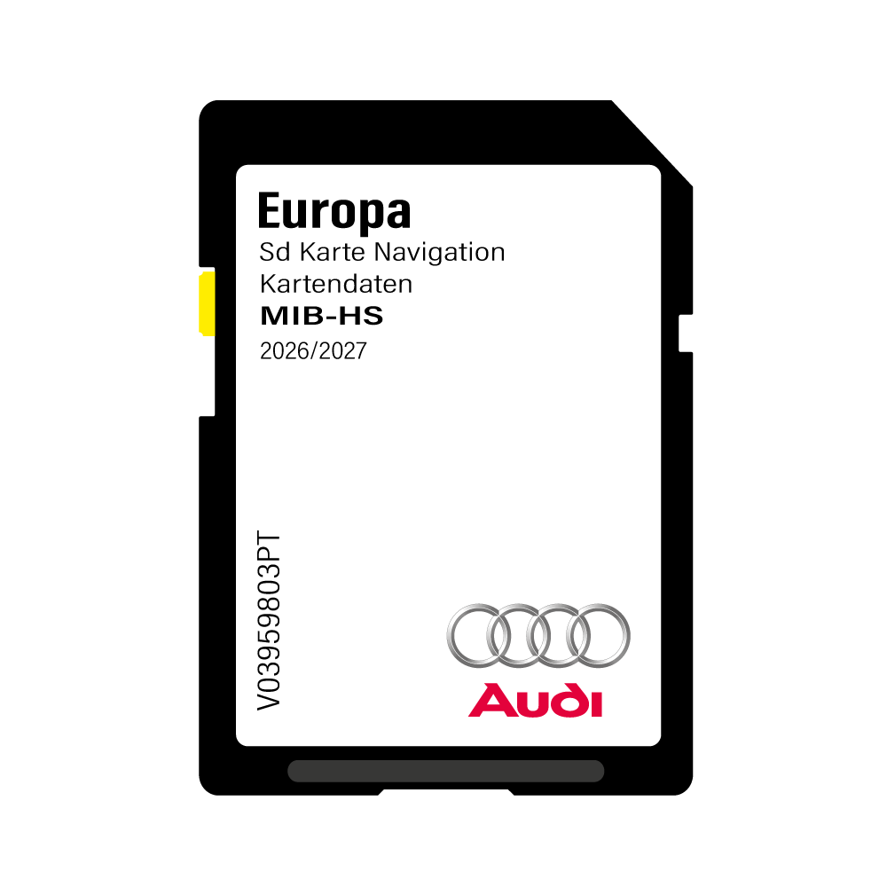 Audi MHS2 Scale MIB-HS Sd card Europe 2026-2027
