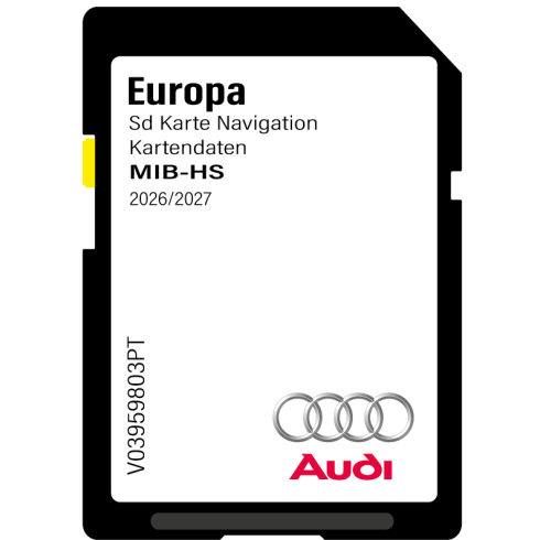 Audi MHS2 Scale MIB-HS Sd card Europe 2026-2027