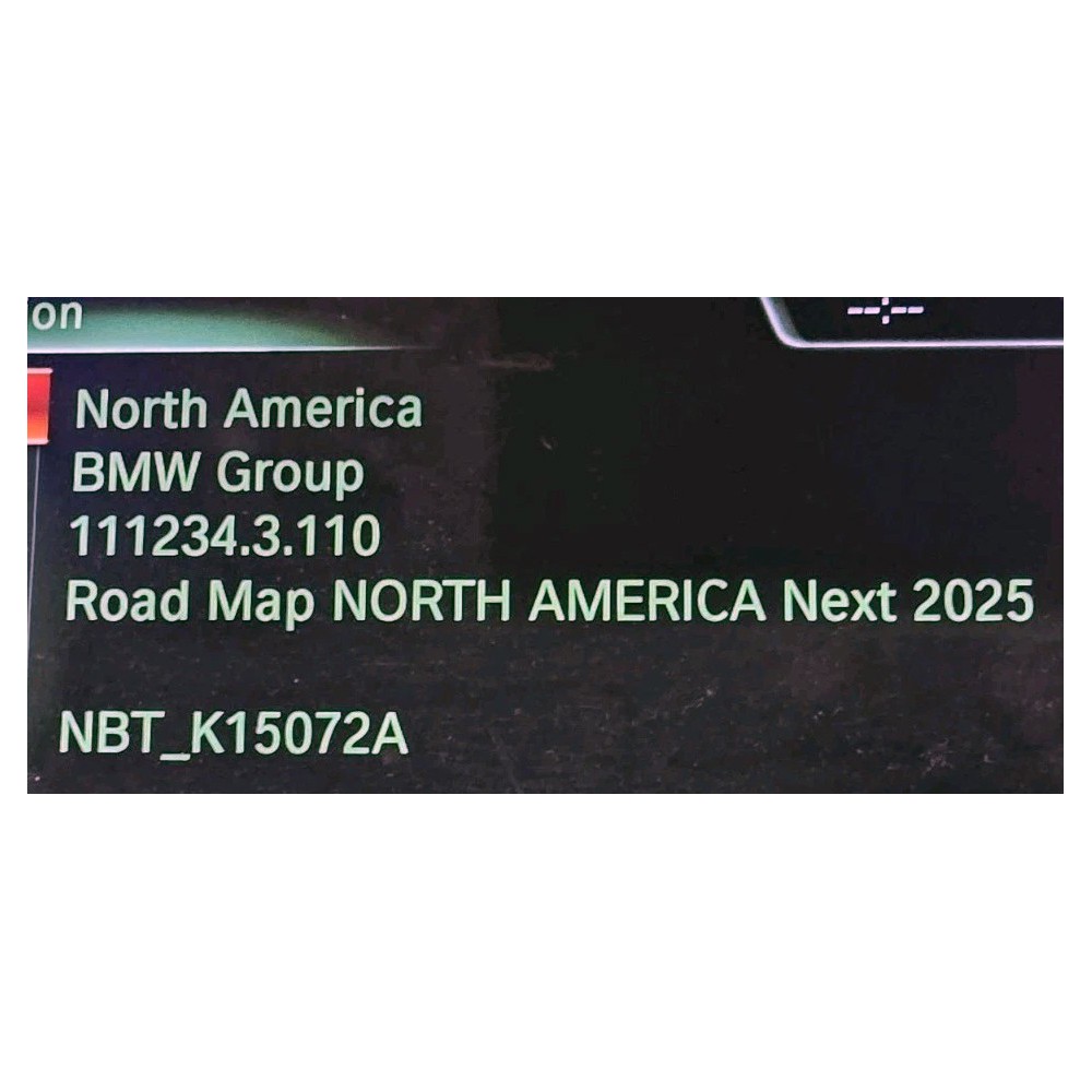 BMW Road Map NEXT NBT North America 2025