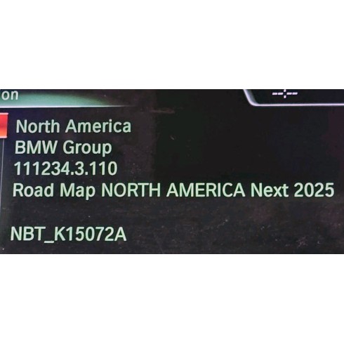 BMW Road Map NEXT NBT North America 2025