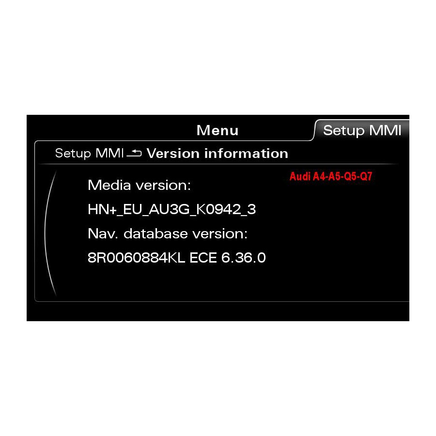 Audi A4-A5-Q5-Q7 MMI3G Plus OEM Conversion Region to Europe