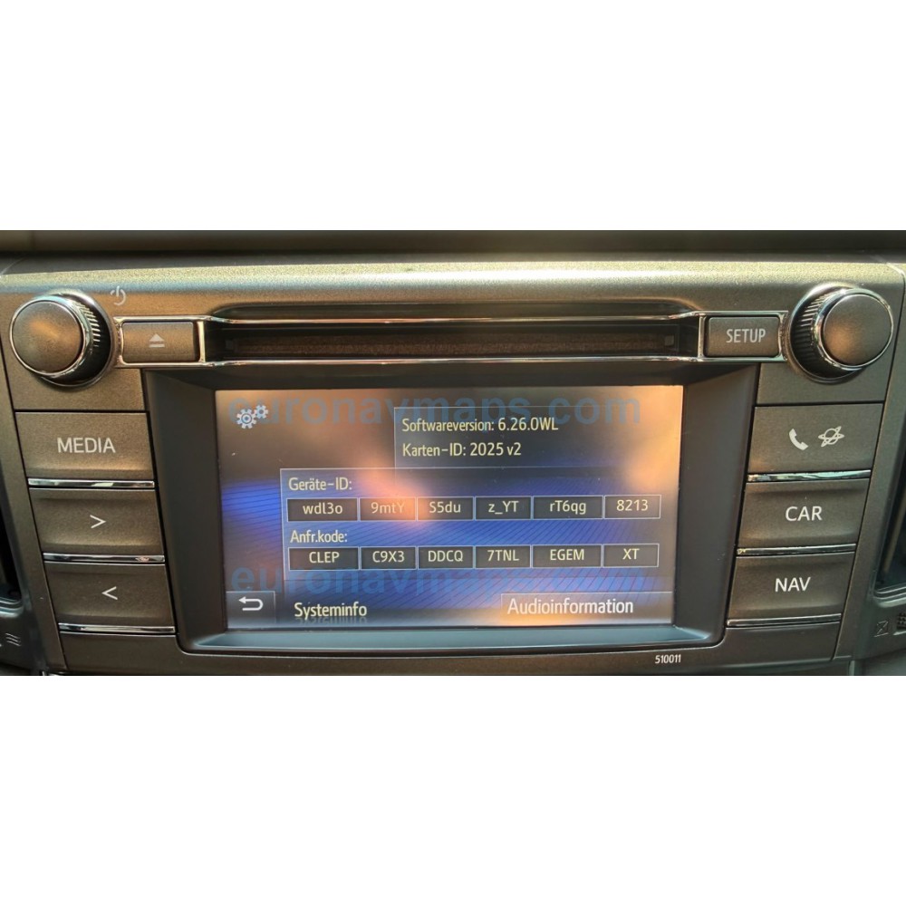 Touch 2 & Go Navigation TOYOTA USB Map Europe 2026