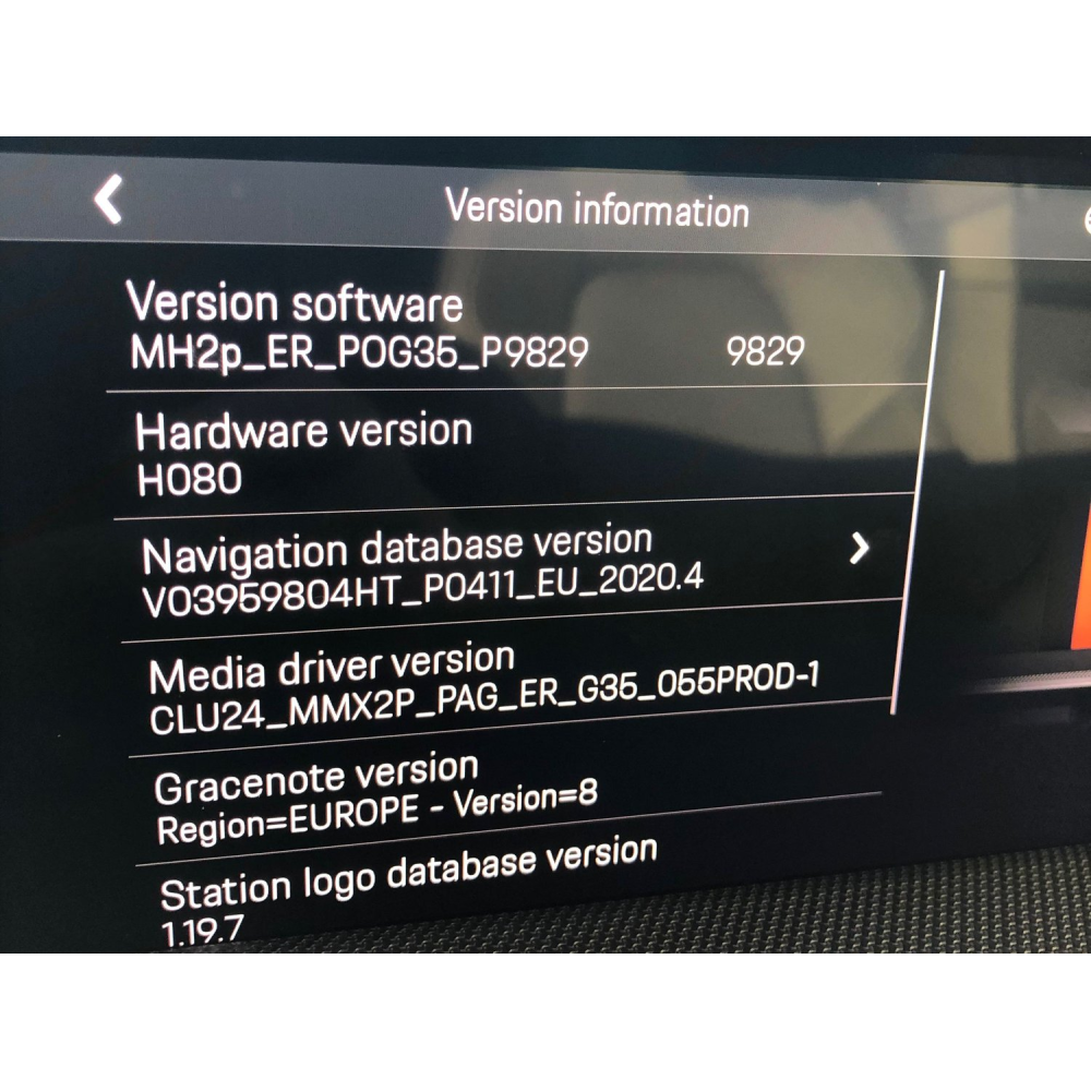 Porsche PCM 5.0 Alpine MH2p Firmware Update MH2P_ER_POG35_P9829