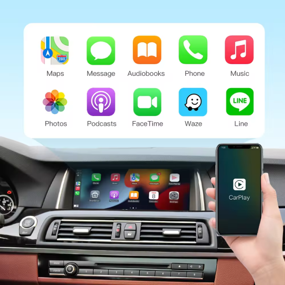 BMW NBT Décodeur Apple CarPlay Interface Multimédia Wireless