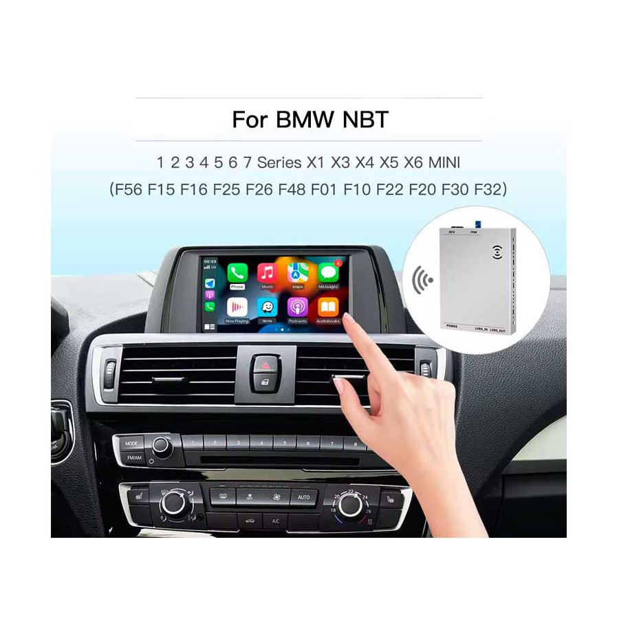 BMW NBT Décodeur Apple CarPlay Interface Multimédia Wireless