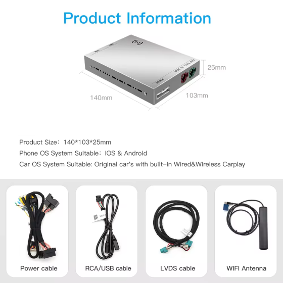 BMW NBT Decoder Apple CarPlay draadloze multimedia-interface