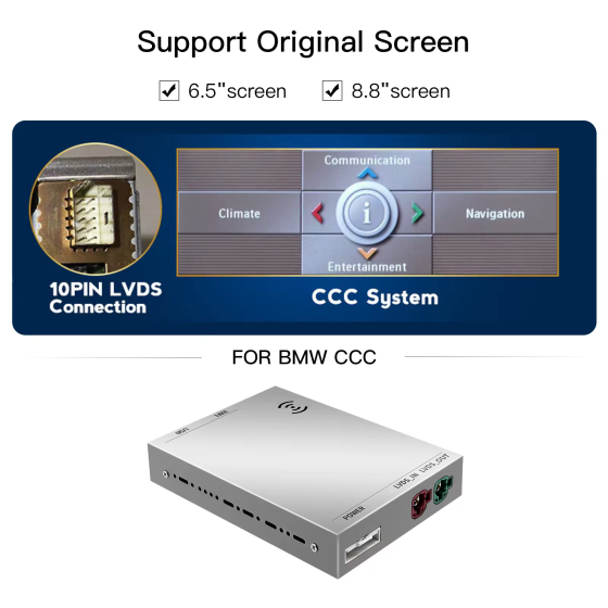 BMW CCC Decoder Apple CarPlay Wireless Multimedia Interface