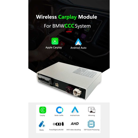 BMW CCC Decoder Carplay Android Auto draadloze multimedia-interface