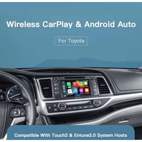 Toyota Touch2 Entune2 Decodificador Carplay Android Auto wireless interfaz Multimedia