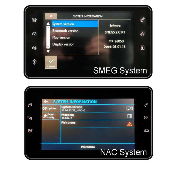 Peugeot/Citroën SMEG/MRN-NAC Décodeur Interface Carplay Android Auto