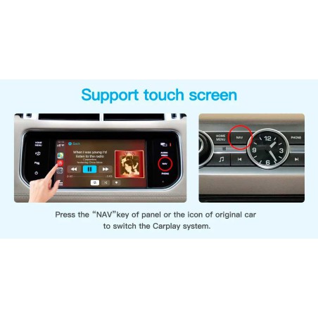 Wireless Carplay Android Auto Retrofit Kit for Land Rover Jaguar