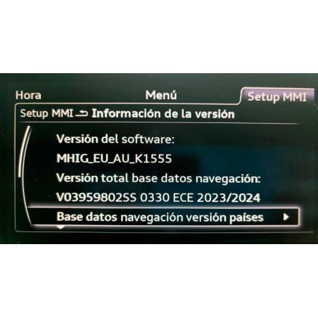 Audi A3 MIB1 MHIG firmware Europe Maps Update