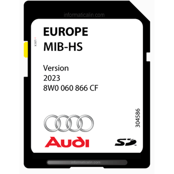 Audi MHS2 Scale MIB-HS OEM Sd card Europe 2024. CarPlay Android Auto