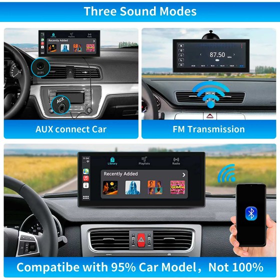 CarPlay Android Auto Screen 8.9"  Portable