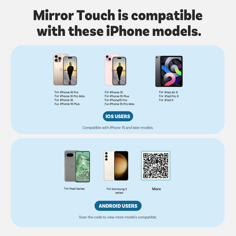 CA450-M Mirror Touch Wireless CarPlay Adapter