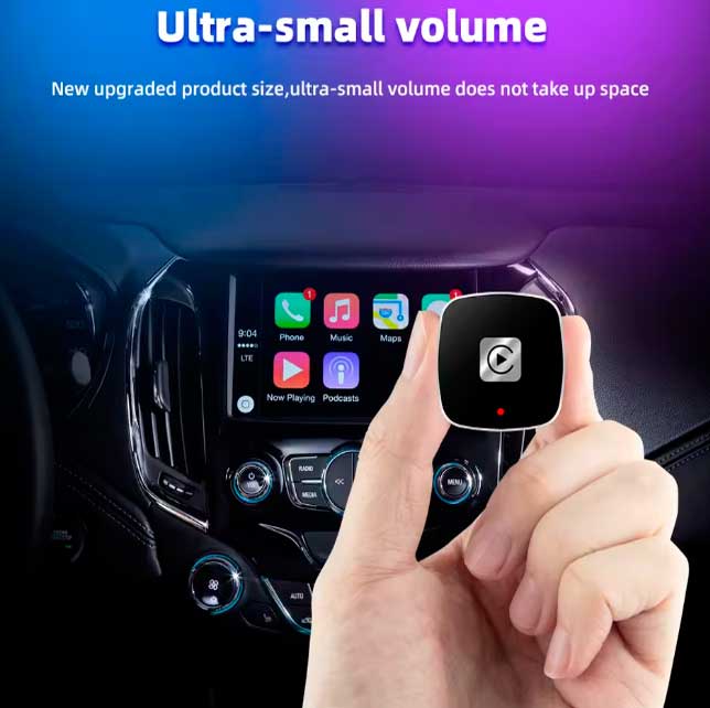 2-in-1 Wireless CarPlay Adapter for Android iPhone, Wired to Wireless CarPlay Box, USB Connection