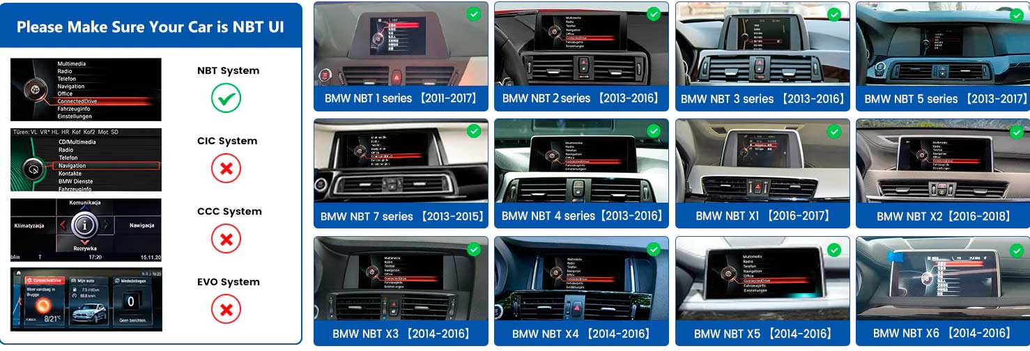 BMW NBT Decoder Apple CarPlay Wireless Multimedia Interface