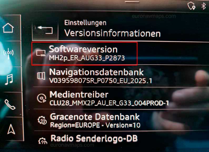 Audi MMI Touch Alpine MH2p Firmware Update MH2p_ER_AUG33_P2873